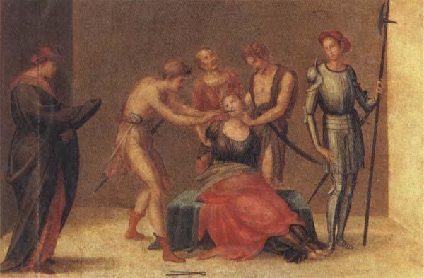 Francesco Granacci The Martyrdom of St.Apollonia Sweden oil painting art